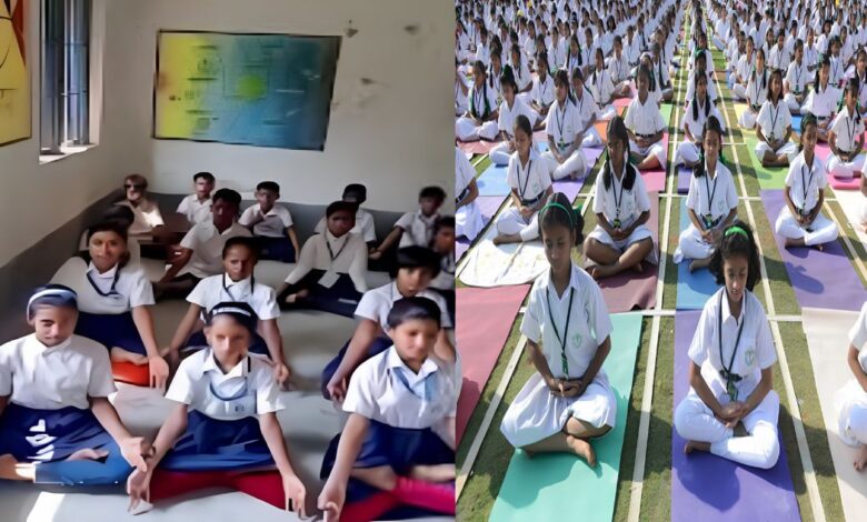 রাজ্যের প্রত্যেকটি স্কুলে(In every school in the state) ৩০ মিনিট যোগ ব্যায়ামের নির্দেশ! রাজ্য জুড়ে যোগা দিবস পালন